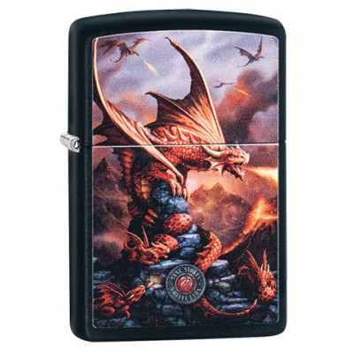 美版 Zippo Lighter 烈焰火龍防風打火機 Anne Stokes 49097