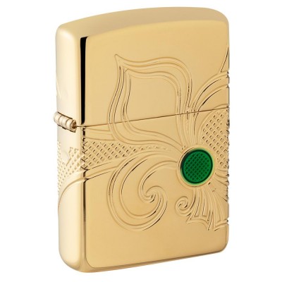 美版 Zippo Lighter Armor® Fleur-de-lis Design 49108