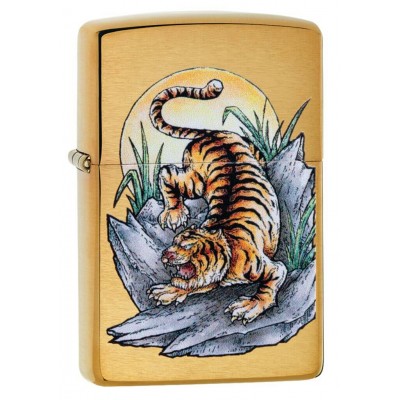 美版 Zippo Lighter Brushed Brass/Color Image 49116