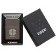 美版 Zippo Lighter Black Ice® 黑冰 幸運草 Good Luck 49120