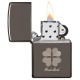 美版 Zippo Lighter Black Ice® 黑冰 幸運草 Good Luck 49120