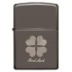 美版 Zippo Lighter Black Ice® 黑冰 幸運草 Good Luck 49120