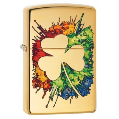 美版 Zippo Lighter 塗鴉三葉草防風打火機 Graffiti Clover Design 49125 美版 Zippo Lighter 塗鴉三葉草防風打火機 Graffiti Clover Design 49125