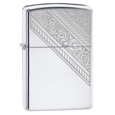 美版 Zippo Lighter High Polished Chrome 49165