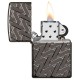 美版 Zippo Lighter Black Ice® 黑冰 幾何編織設計 Geometric Weave Design 49173