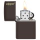 美版 Zippo Lighter 棕色亮漆防風打火機 Brown with Zippo logo 49180ZL