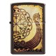 美版 Zippo Lighter 維京戰艦防風打火機 Viking Warship Design 49182