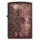 美版 Zippo Lighter 木紋曼陀羅防風打火機 Wood Mandala Design 49184