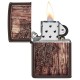 美版 Zippo Lighter 木紋曼陀羅防風打火機 Wood Mandala Design 49184
