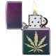 美版 Zippo Lighter 彩虹色大麻葉防風打火機 Iridescent Marijuana Leaf 49185