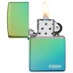 美版 Zippo Lighter 藍綠冰防風打火機 Lighter High Polish Teal with Zippo logo 49191ZL