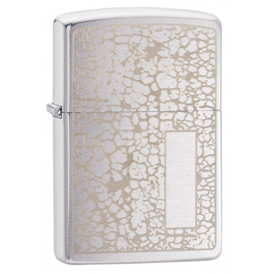 美版 Zippo Lighter Brushed Chrome 49208