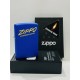 美版 Zippo Lighter Script Design Blue Matte 49223 美版 Zippo Lighter Script Design Blue Matte 49223