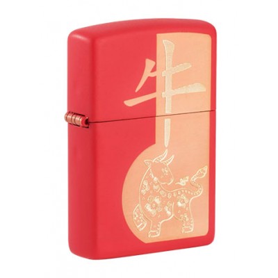 美版 Zippo Lighter 牛年紀念款防風打火機 Year of the OX design 49233