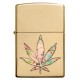 美版 Zippo Lighter 大麻葉 Pot Leaf Fusion Design 49240