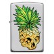 美版 Zippo Lighter 菠蘿與骷髏 Leaf Skull Pineapple Design 49241