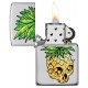 美版 Zippo Lighter 菠蘿與骷髏 Leaf Skull Pineapple Design 49241