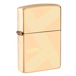 美版 Zippo Lighter 金典斜切線條防風打火機 Zippo Design 49255