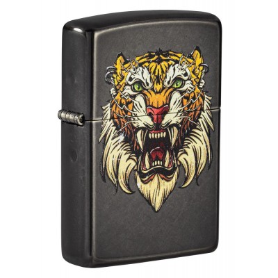 美版 Zippo Lighter 老虎 Sabretooth Tattoo Design 49263
