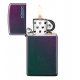 美版 Zippo Lighter Slim® Iridescent with Zippo logo 49267ZL