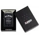 美版 Zippo Lighter 傑克丹尼聯名款-浮雕黑防風打火機 Jack Daniel's 49281 