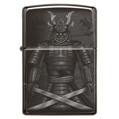 美版 Zippo Lighter Black Ice® 黑冰 日本武士之戰 Knight Fight Design 49292 美版 Zippo Lighter Black Ice® 黑冰 日本武士之戰 Knight Fight Design 49292