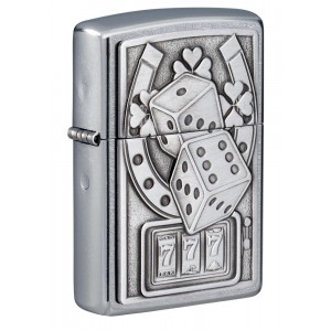 美版 Zippo Lighter 幸運 7 Lucky 7 Emblem Design 49294