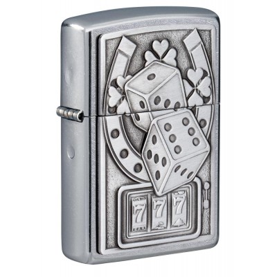 美版 Zippo Lighter 幸運 7 Lucky 7 Emblem Design 49294
