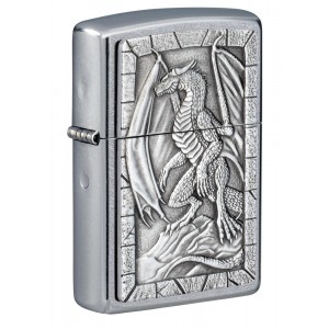 美版 Zippo Lighter 龍 Dragon Emblem Design 49296