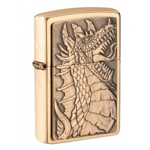 美版 Zippo Lighter 龍 Dragon Emblem Design 49297