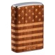 美版 Zippo Lighter 經典木紋環繞防風打火機 WOODCHUCK USA American Flag Wrap 49332
