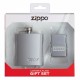 美版 Zippo Lighter 經典標誌防風打火機、隨身酒罐套裝組 Zippo Design LTR & Flask SET 49358