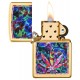 美版 Zippo Lighter 樹葉幻彩設計防風打火機 Leaf Design 49398