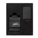 美版 Zippo Lighter 黑色莫勒皮套+236黑裂漆(素面)防風打火機套裝組 BLK Crackle LTR Molle Pouch GS 49402
