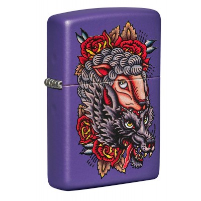美版 Zippo Lighter 狼 Wolf Design 49413