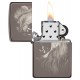 美版 Zippo Lighter Black Ice® 黑冰 獅子 Lion Design 49433