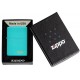 美版 Zippo Lighter 淺綠松石色防風打火機 Classic Flat Turquoise with Zippo logo 49454ZL