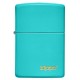 美版 Zippo Lighter 淺綠松石色防風打火機 Classic Flat Turquoise with Zippo logo 49454ZL
