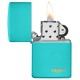 美版 Zippo Lighter 淺綠松石色防風打火機 Classic Flat Turquoise with Zippo logo 49454ZL