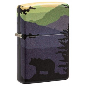 美版 Zippo Lighter Bear Landscape Design 49482