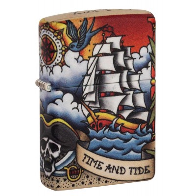 美版 Zippo Lighter Nautical Tattoo Design 49532 美版 Zippo Lighter Nautical Tattoo Design 49532