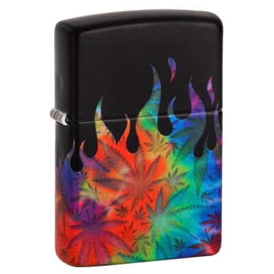 美版 Zippo Lighter Leaf Design 49534