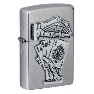 美版 Zippo Lighter Dead Mans Hand Emblem Design 49536