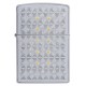 美版 Zippo Lighter Satin Chrome Auto Two Tone 49570