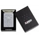 美版 Zippo Lighter Satin Chrome Auto Engrave 49571