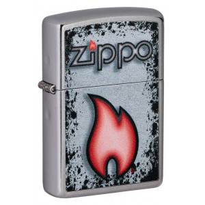美版 Zippo Lighter Zippo Flame Design 49576