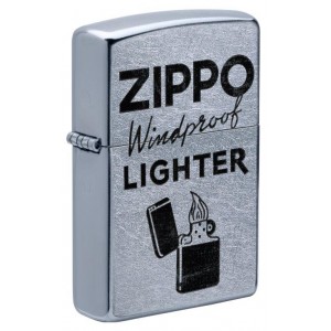 美版 Zippo Lighter 經典標語設計 Street Chrome Color Image 49592