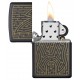 美版 Zippo Lighter Black Matte Laser Engrave 49597