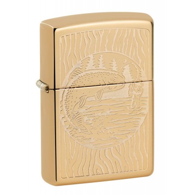 美版 Zippo Lighter Fisherman Design 49610