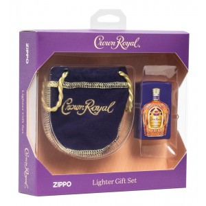 美版 Zippo Lighter Crown Royal Gift Set 49661